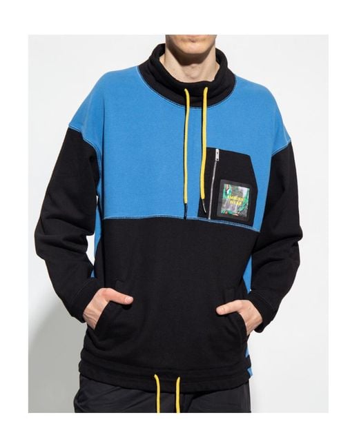 Ambush Blue High Neck Sweatshirt for men