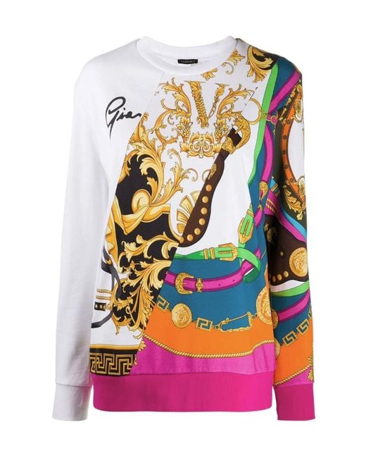 Versace Pink Printed Sweater
