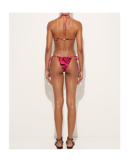 Emilio Pucci Red Pucci Marmo Tie-Side Bikini Briefs