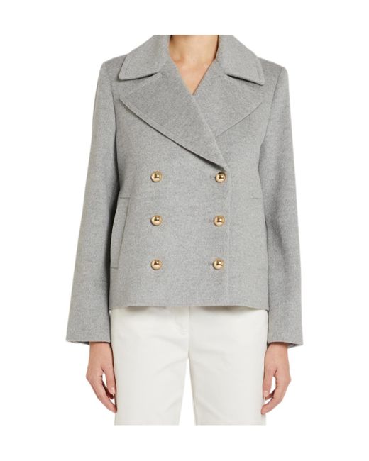 Marella Gray Long-Sleeved Jacket