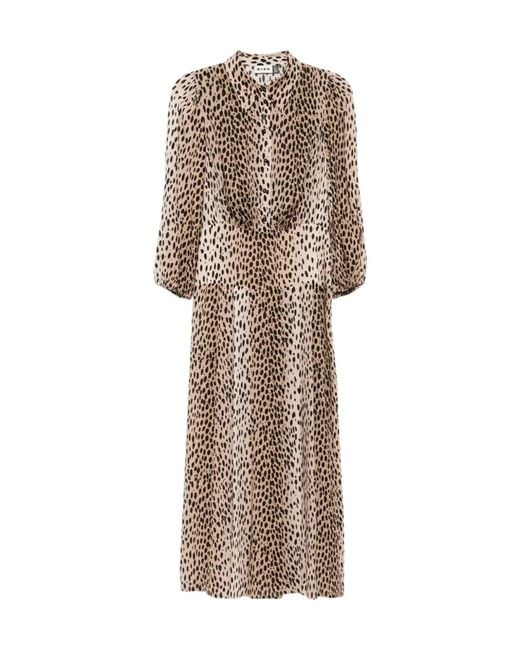 Rixo Natural Izzy Shirt Dress