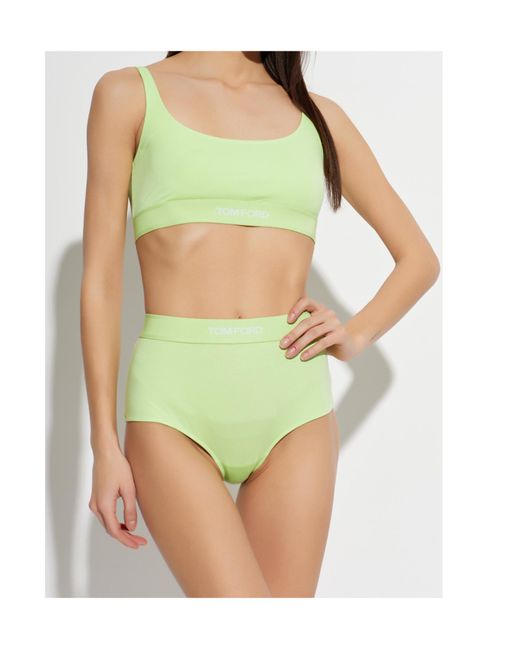 Tom Ford Green High Waist Briefs