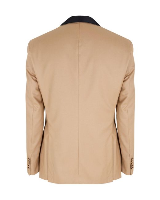 Boss Natural Camel-Colored Tuxedo Jacket for men