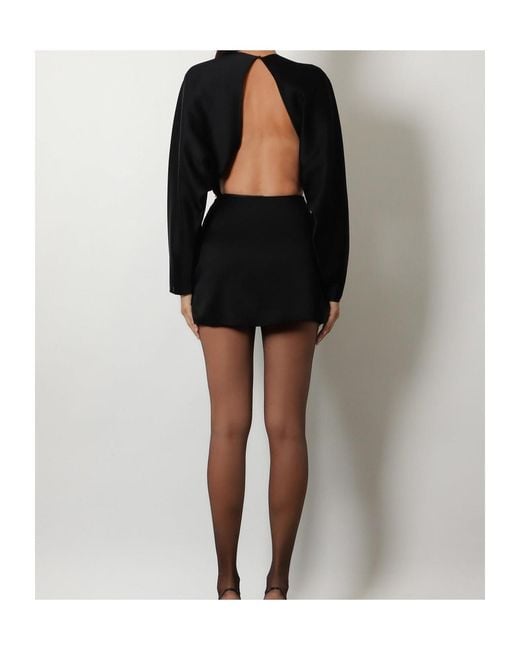 Saint Laurent Blue Long Sleeve Dress