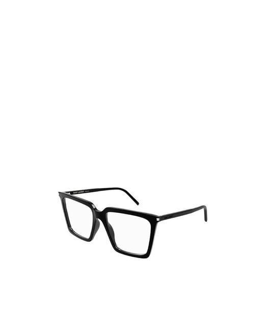 Saint Laurent White Eyewear Sl 474 Optical Glasses