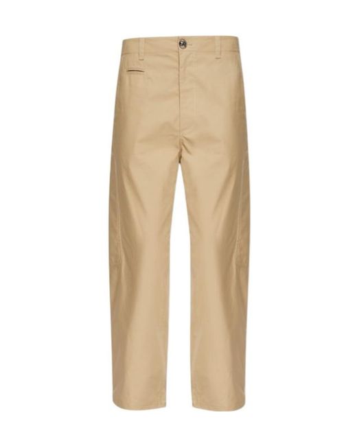 Moschino Natural Straight Leg Cargo Trousers