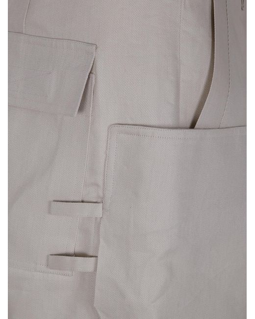 Rick Owens Gray Hollywood Stefan Cargo Pants for men