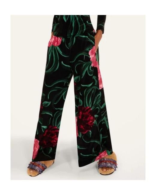 LaDoubleJ Multicolor Floral Palazzo Trousers