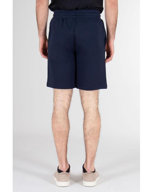 Emporio Armani Blue Elastic-Waist Shorts for men