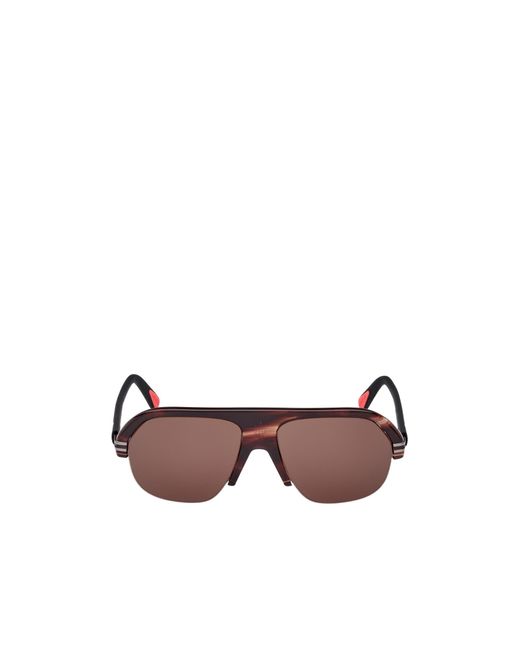 Moncler Brown Pilot-Frame Sunglasses for men