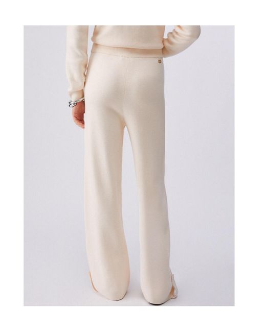 Liu Jo White Drawstring-Waistband Track Pants