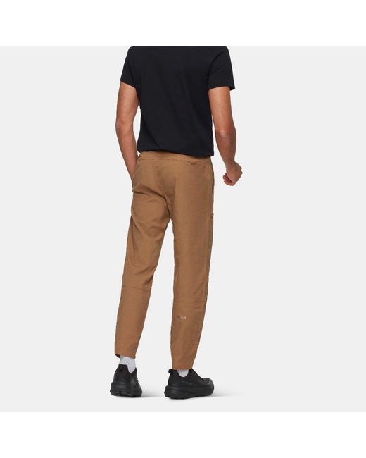 Mammut Brown Tamaro Belt-Detail Trousers for men
