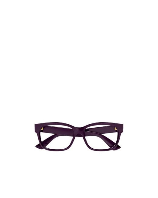 Gucci White Eyewear Rectangle Frame Glasses