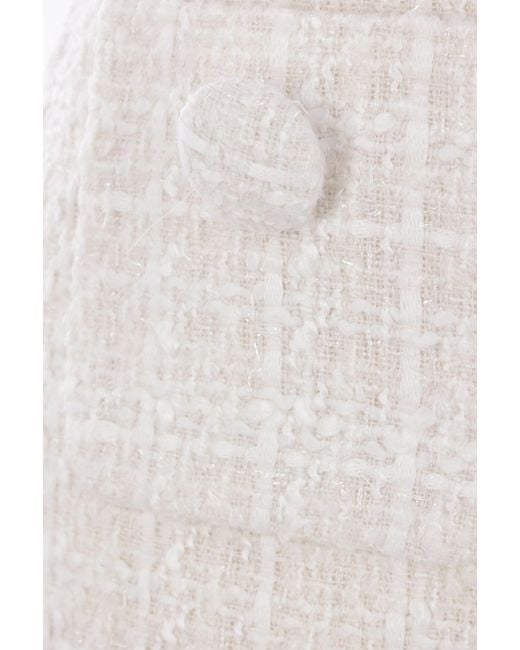 Marc Jacobs White Tweed Mini Skirt
