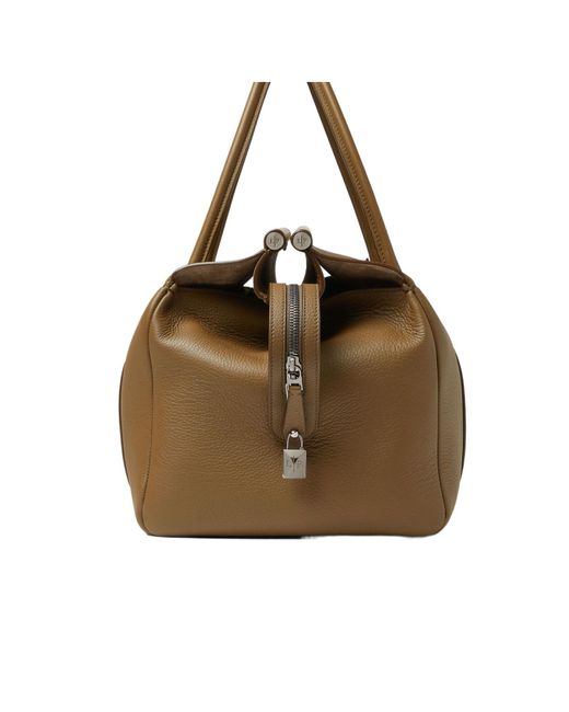 Loro Piana Brown Loom Weekender Travel Bag L42 for men