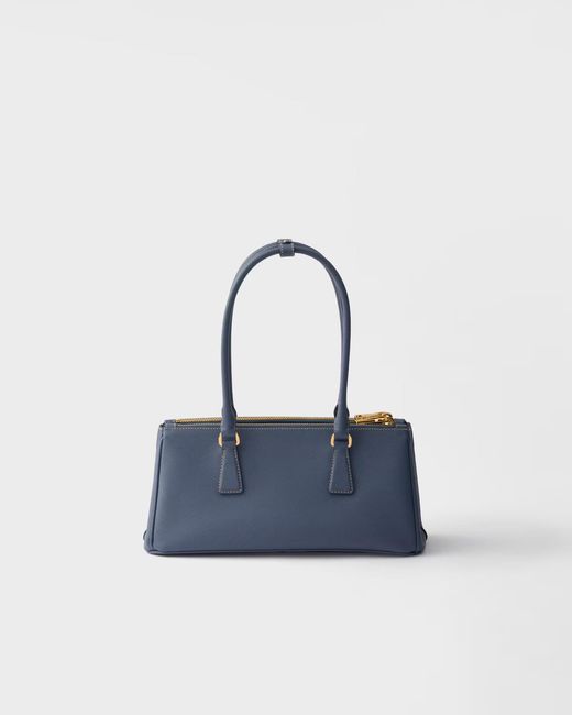 Prada Blue Galleria Medium Saffiano Leather Bag