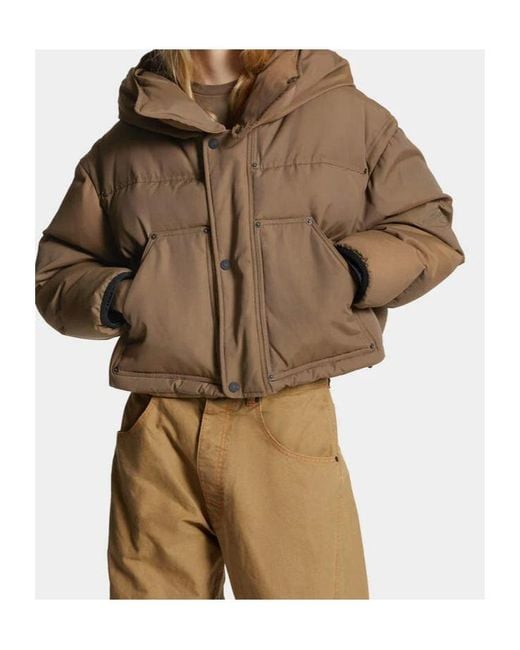 DSquared² Brown Icon Utility Hooded Puffer Jacket