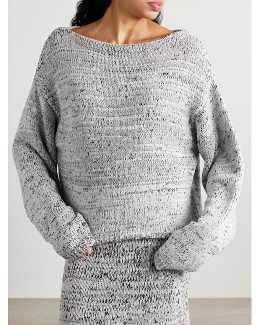 Proenza Schouler Gray Maddox Oversized Sweater