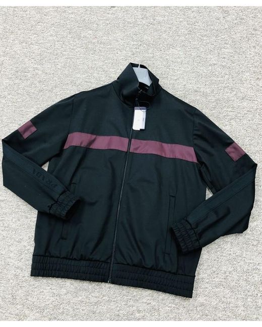 Prada Black Striped Casual Jacket for men