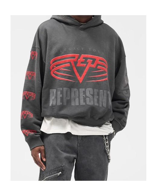 Represent Black Reversible Living Legacy Tour Hoodie for men