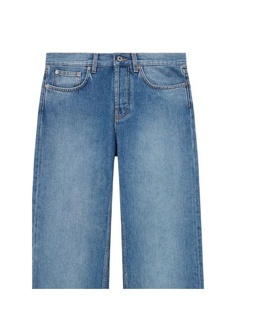 Off-White c/o Virgil Abloh Blue Straight-Leg Jeans