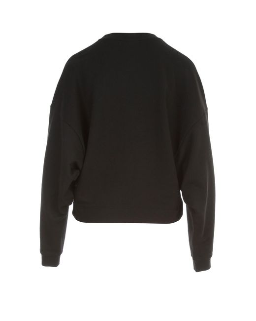 Moschino Black Logo-Print Cotton Sweatshirt
