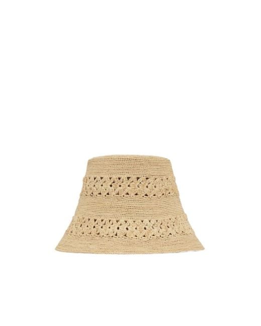 Zimmermann Natural Raffia Bucket Hat