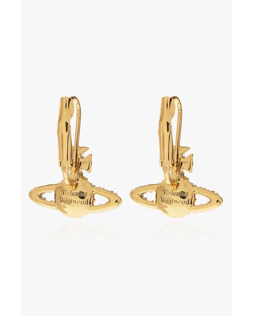 Vivienne Westwood Metallic Orb Plaque Earrings
