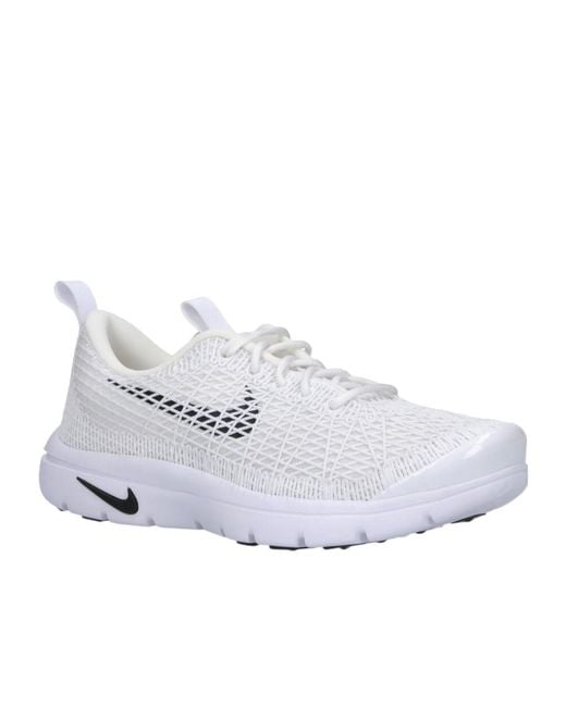 Comme des Garçons White Round-Toe Sneakers for men
