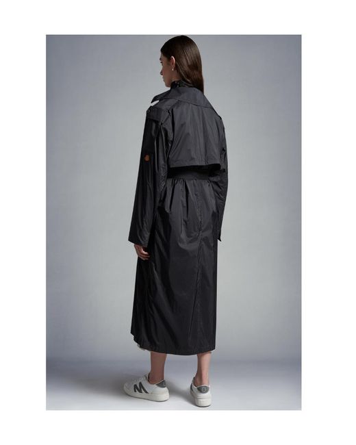 Moncler Black Deva Trench Coat