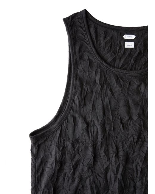 Post Archive Faction PAF Black Tank for men