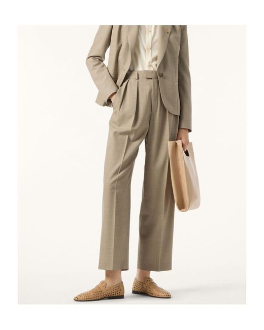 Loro Piana Natural Casual Pants With Belt Loops