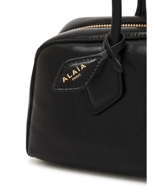 Alaïa Black Le Teckel Medium Grained Leather Shoulder Bag