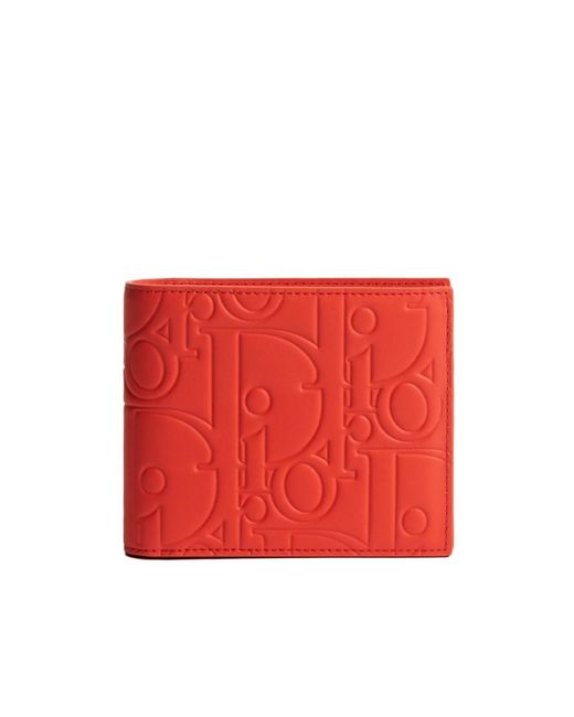 Dior Red Bifold Wallet for men