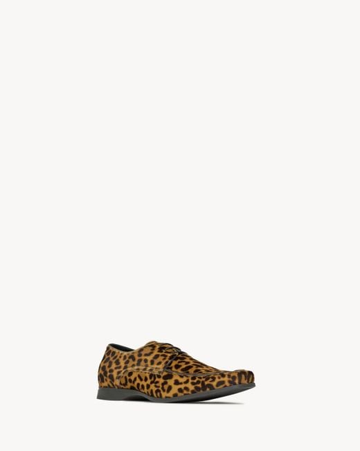 Saint Laurent Brown Etienne Derby Shoes for men