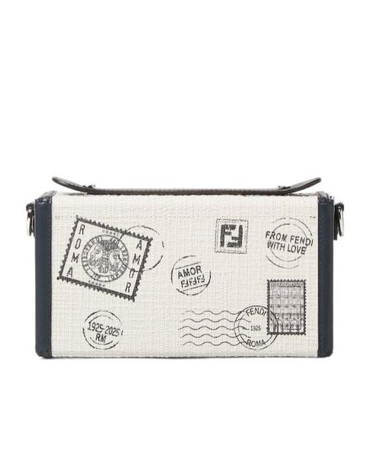 Fendi Metallic Soft Trunk Baguette Tote Bag for men