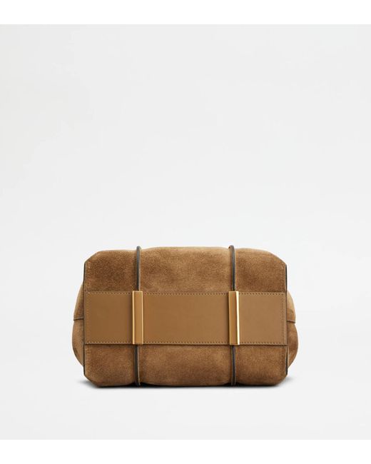 Tod's Brown Double-Handle Shoulder Bag