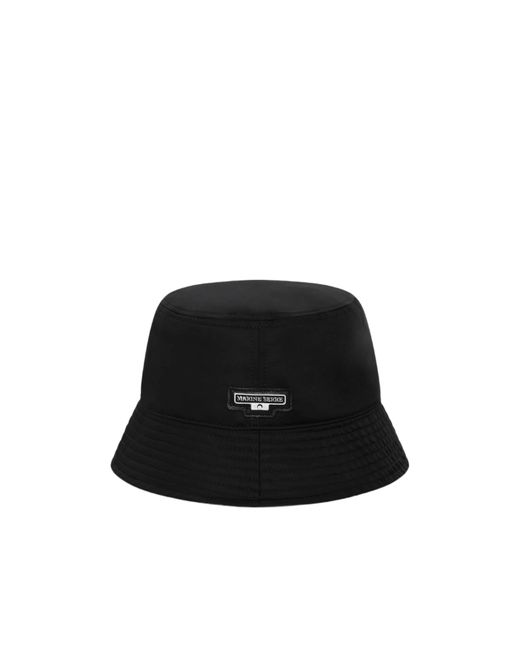 MARINE SERRE Black Logo Fisherman's Hat for men