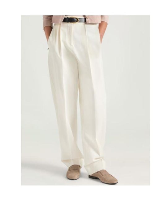 Givenchy White Pleated Pants