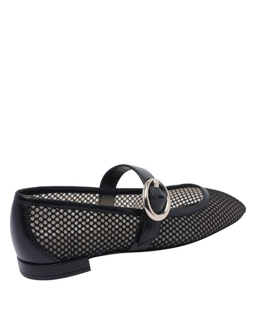 Stuart Weitzman Black Hollow Flat Shoes