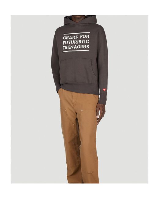 Human Made Black Hooded Sweater for men