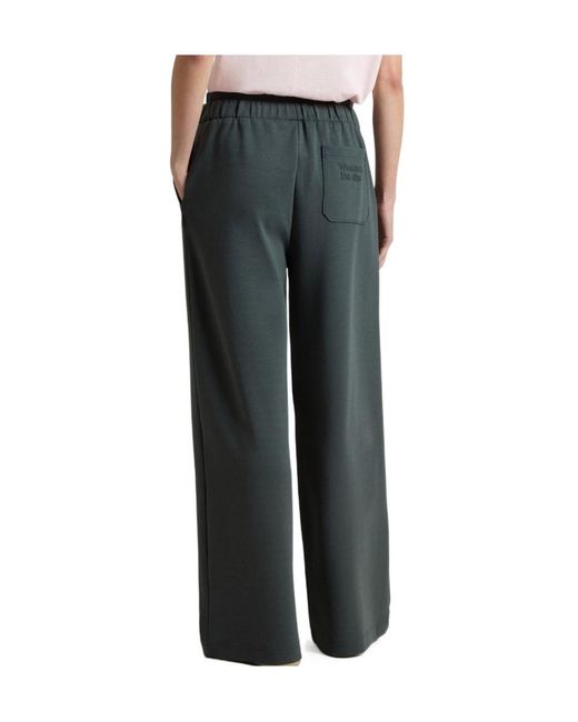 Woolrich Gray Logo-Embroidered Drawstring Track Pants