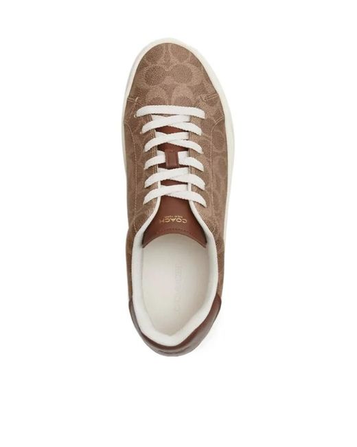 COACH Brown High Line Sneaker