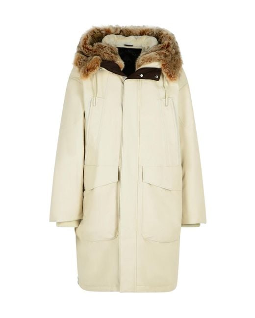 Moose Knuckles Natural Dawson Faux Fur Hooded Parka for men