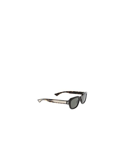 Saint Laurent White Eyewear Rectangular Frame Sunglasses for men