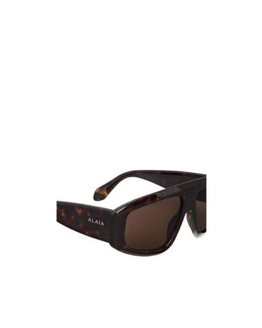 Alaïa Multicolor Aviator Mask Sunglasses