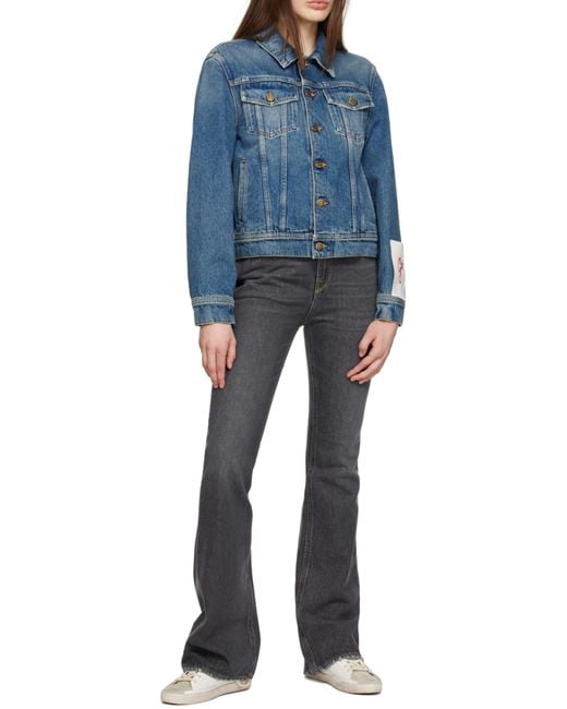 Golden Goose Deluxe Brand Black High-Rise Flared Jeans
