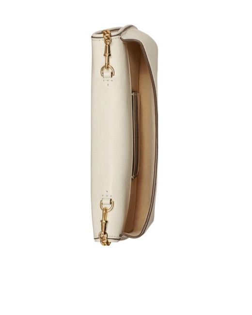 Tory Burch Natural Reva Clutch Bag