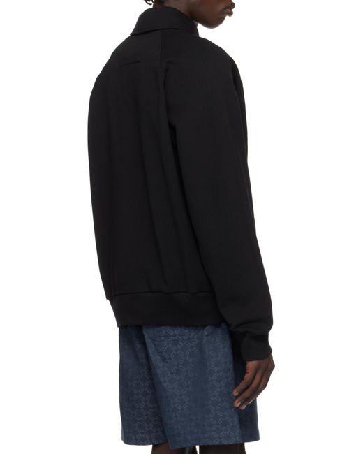 Givenchy Black Embroidered-Logo Polo Shirt for men