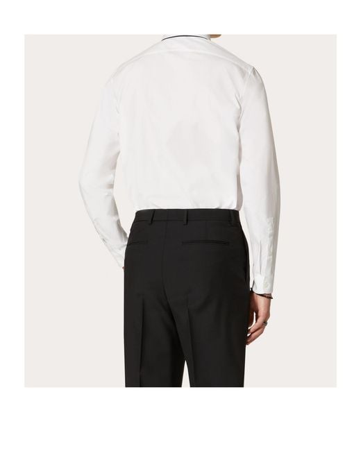 Valentino White Classic Tailored Shirt for men